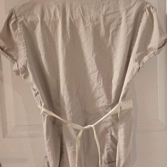 Vintage Helium Khaki Puff Sleeve Button-Up Blouse 💐 - Picture 2 of 3